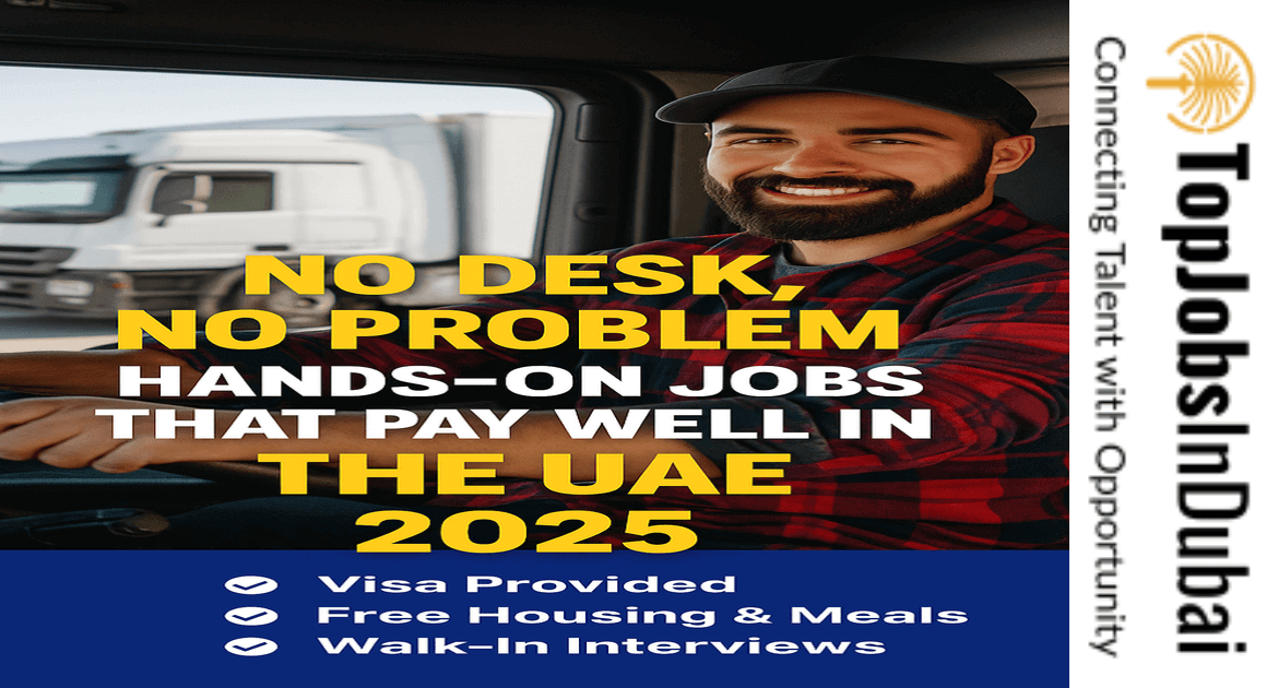 🚚 No Desk, No Problem — Hands-On Jobs That Pay Well in the UAE